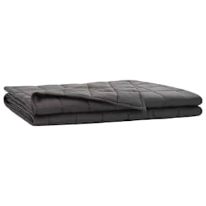 vidaXL Kaalu tekk Antratsiit 135 x 200 cm 6 kg 100% Puuvill 205T
