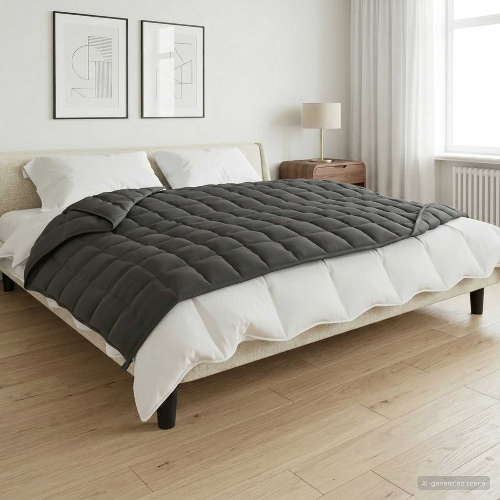 Тежко одеяло Антрацит 152 x 203 cm 11 kg 100% Памук 205T