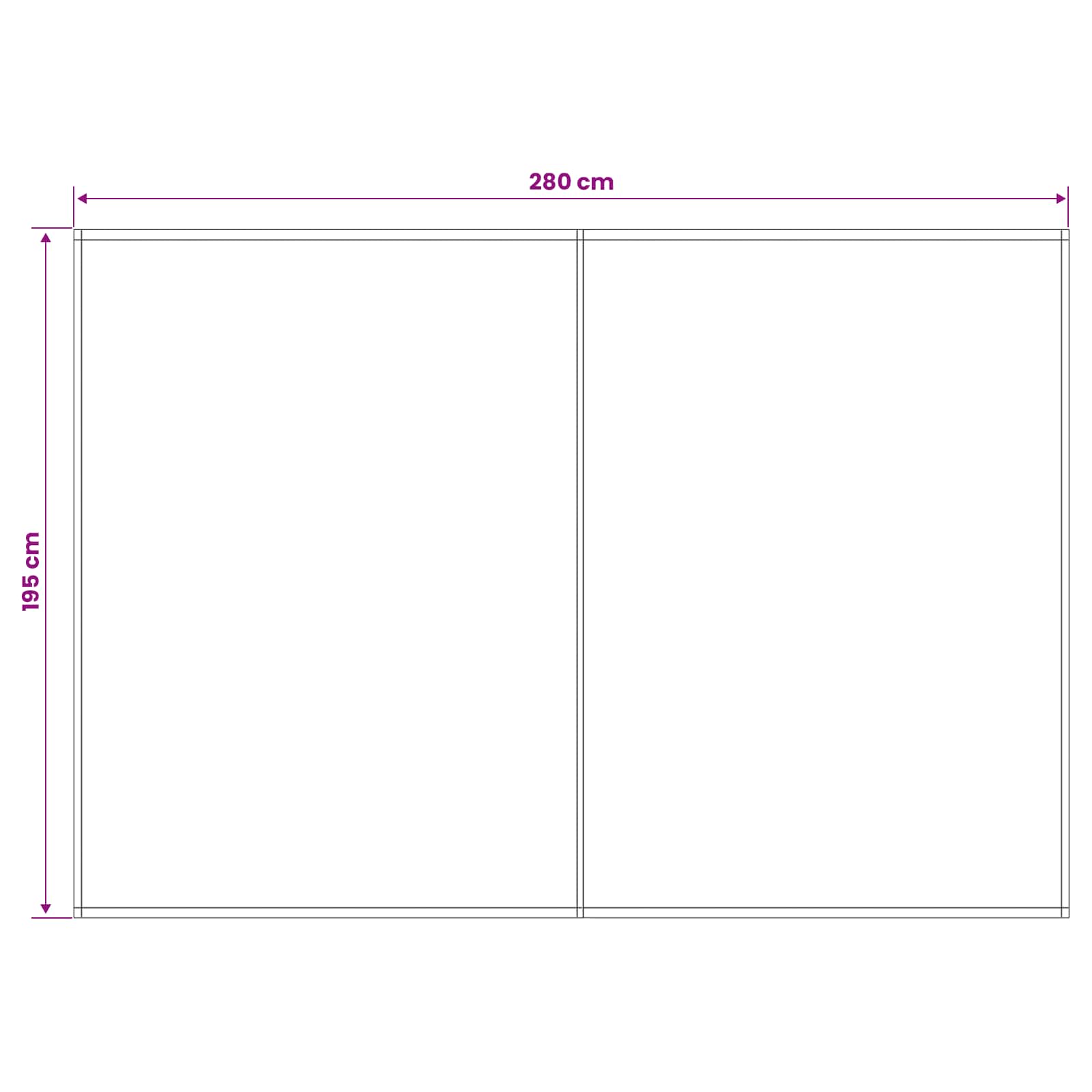 Vervangingsdoek voor zonnescherm Blauw en Wit 300 x 200 cm image 4