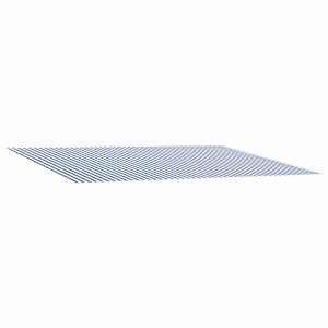 vidaXL Varikatuse asenduskangas Sinine ja Valge 350 x 250 cm Pol&uuml;ester