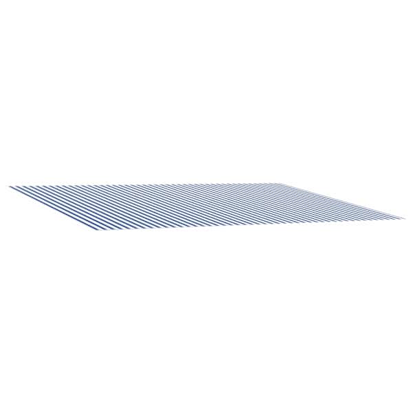 vidaXL Varikatuse asenduskangas Sinine ja Valge 400 &times; 300 cm Pol&uuml;ester