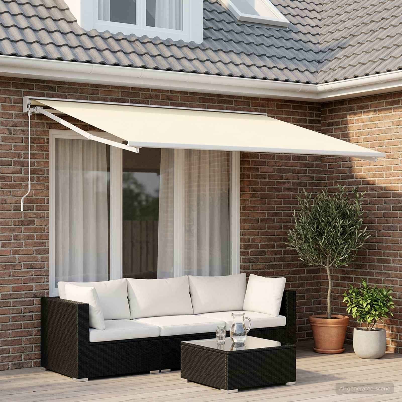 vidaXL Markiisin vaihtokangas Kerma 300 x 250 cm Polyesteri