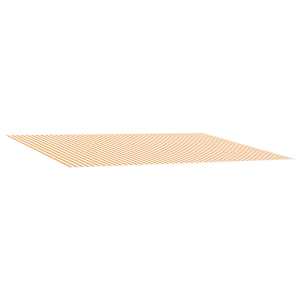 vidaXL Varikatuse asenduskangas Kollane ja Valge 500 &times; 350 cm