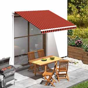 Nadomestno platno za tendo Oranžna in Rjava 300 x 250 cm
