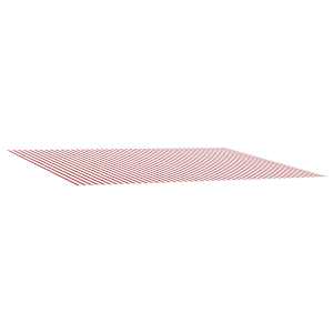 vidaXL Varikatuse asenduskangas Punane ja valge 450 &times; 350 cm Pol&uuml;ester