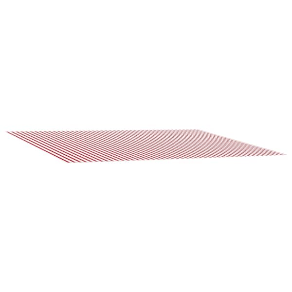 vidaXL Varikatuse asenduskangas Punane ja valge 500 &times; 300 cm Pol&uuml;ester