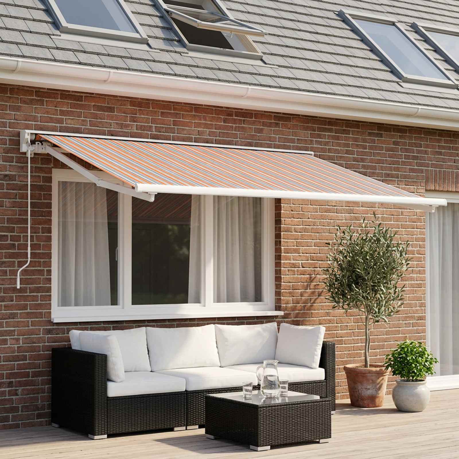 vidaXL Ersatzbespannung für Markise