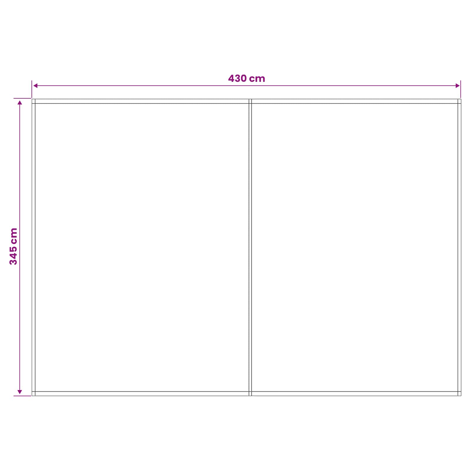Vervangingsdoek voor zonnescherm Wit 450 × 350 cm Polyester image 4