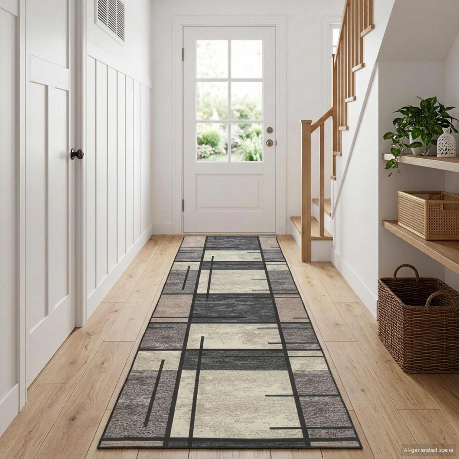 Vloerkleedloper LESAKA Bruin 50 x 350 cm Diamantvelours image 1