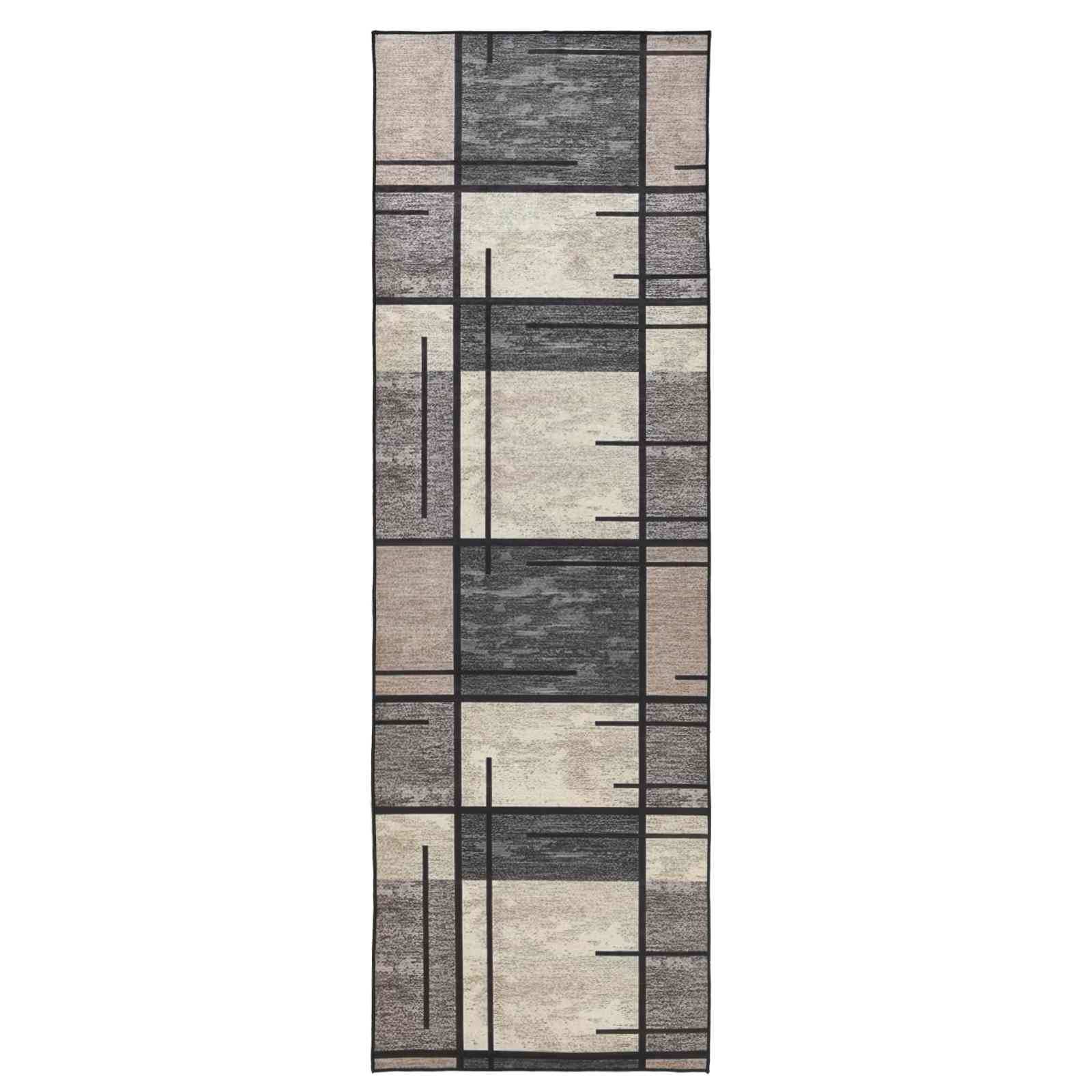 Vloerkleedloper LESAKA Bruin 100 x 400 cm Diamantvelours image 2