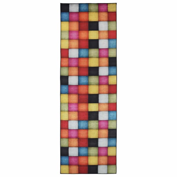 vidaXL Vaip R&auml;tikutoru LESAKA v&auml;rviline 100 x 450 cm Diamantveluur