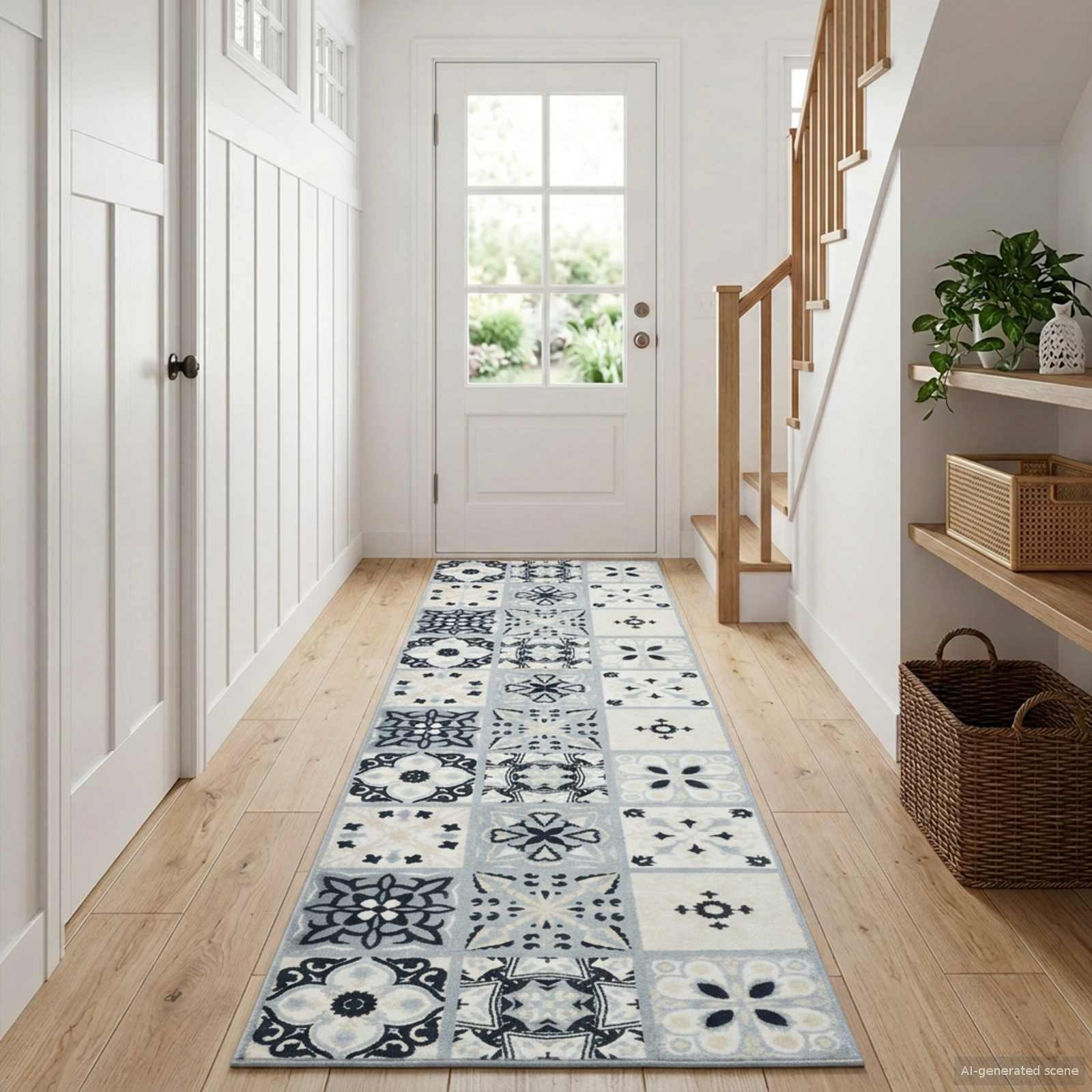 Vloerkleedloper ORIZ 1150 gsm Grijs en zwart 100% polyestervilt image 1