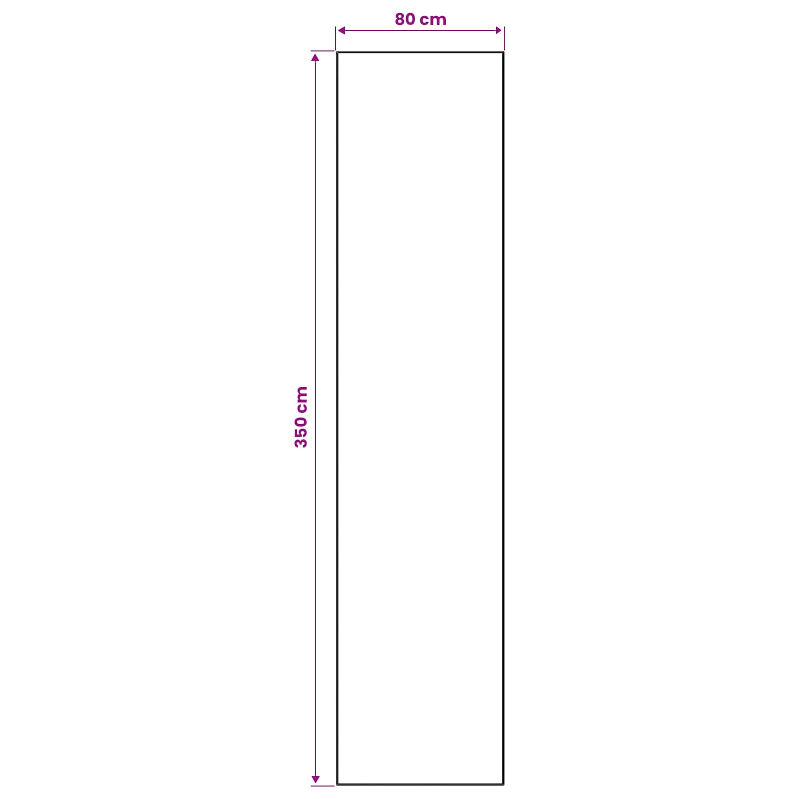 Vloerkleedloper ORIZ 1150 gsm Zwart gaaspatroon image 4
