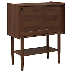 vidaXL Konsoollaud BILBAO Tume karamell 80 x 40 x 95 cm