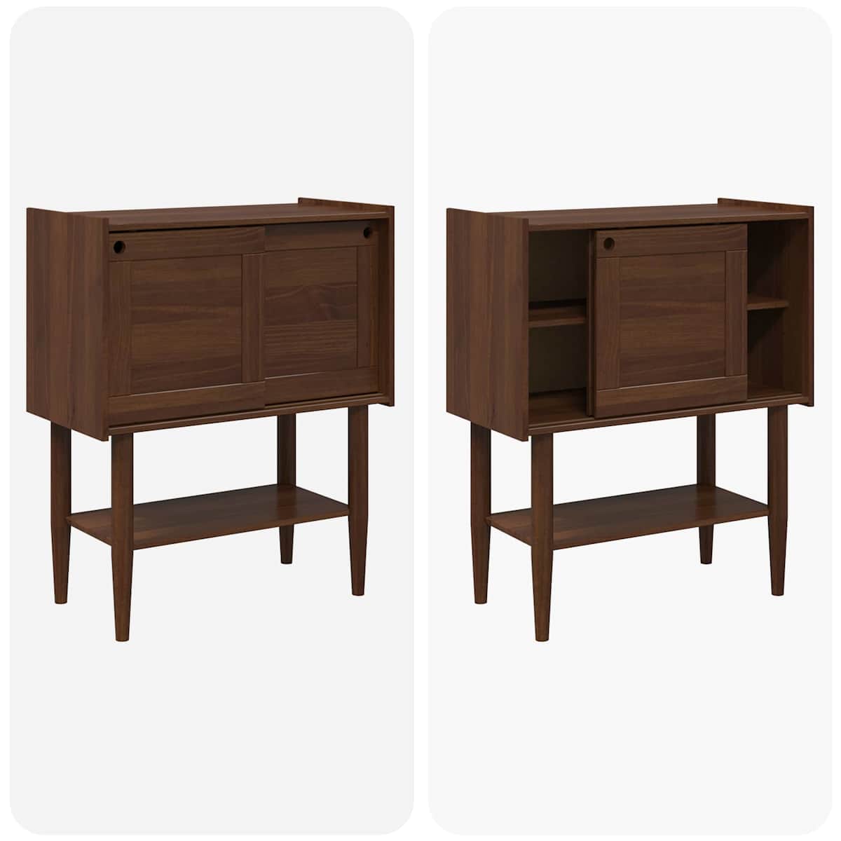 Konsolbord BILBAO Mørk karamel 80 x 40 x 95 cm - Billede 7