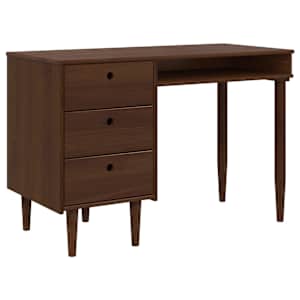 vidaXL Laud BILBAO Tume karamell 114 x 53 x 75 cm