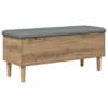 vidaXL S&auml;ilituskohver koos padjaga Artisan tamm 102 x 42 x 46 cm