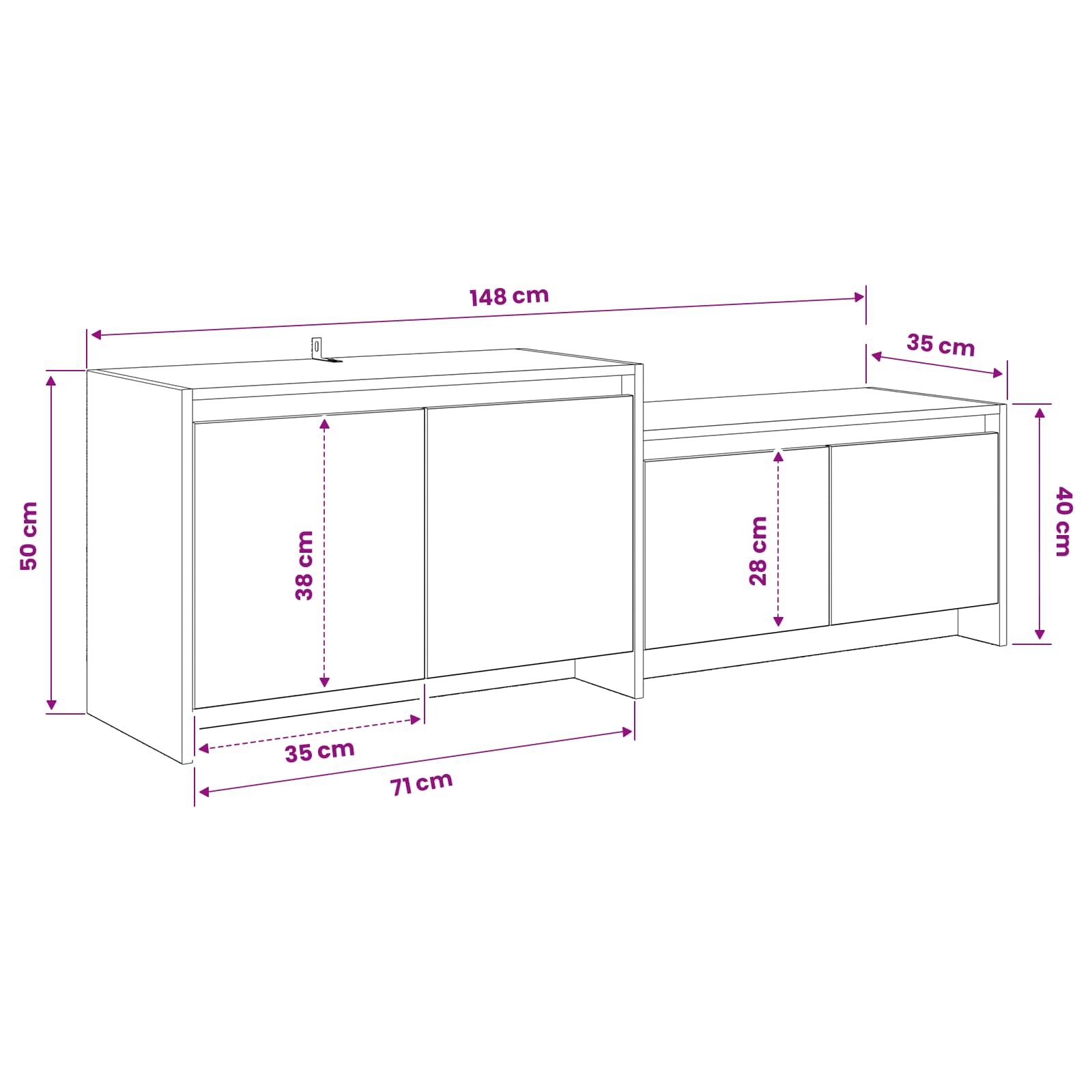 TV Cabinet size guide
