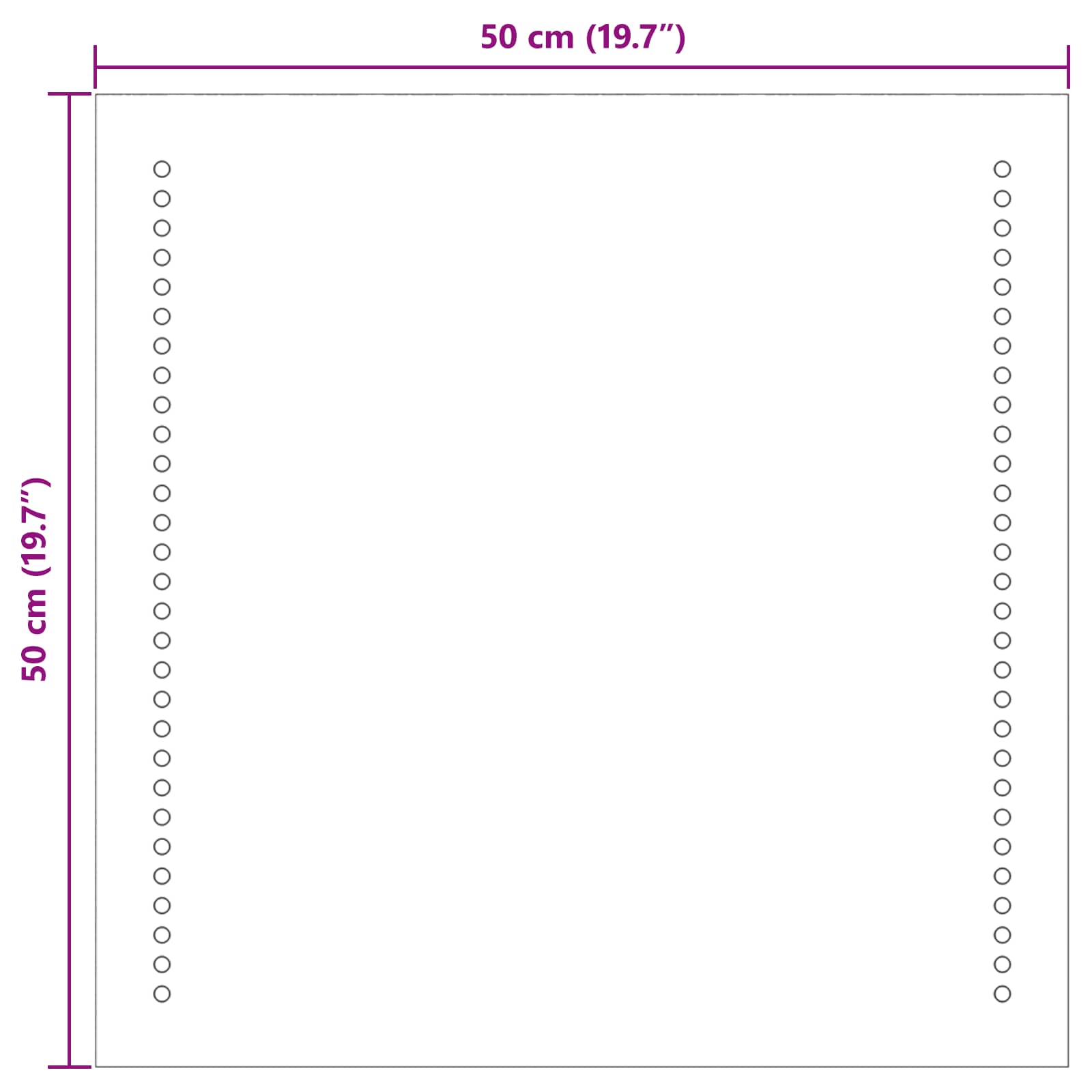 LED Badkamer Spiegel Transparant 50 x 50 cm gehard glas image 9
