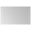vidaXL LED vannitoa peegel L&auml;bipaistev 50 x 30 cm karastatud klaas