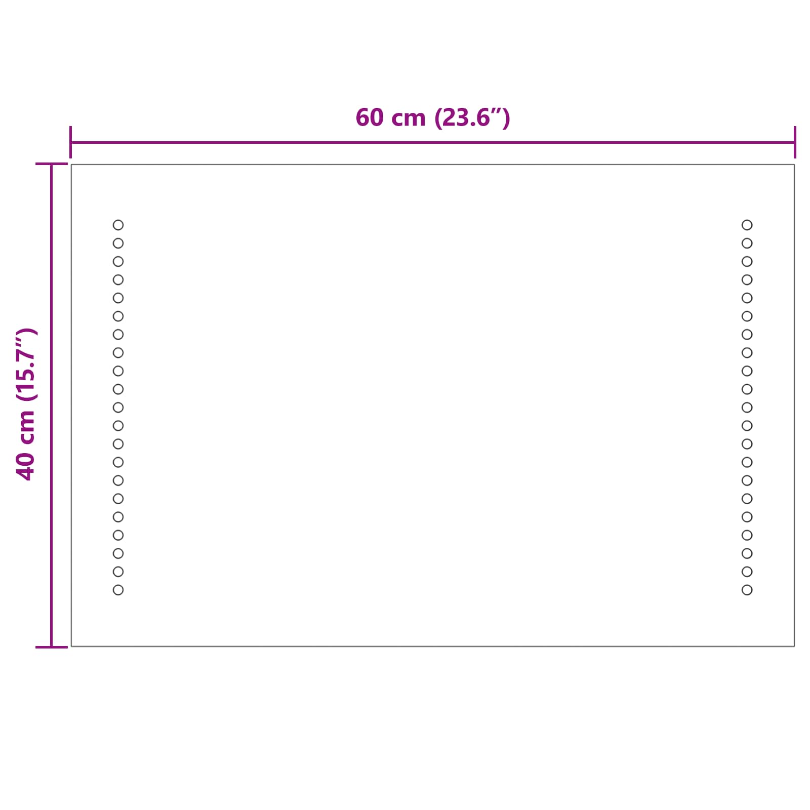 LED Badkamer Spiegel Doorzichtig 60 x 40 cm gehard glas image 9