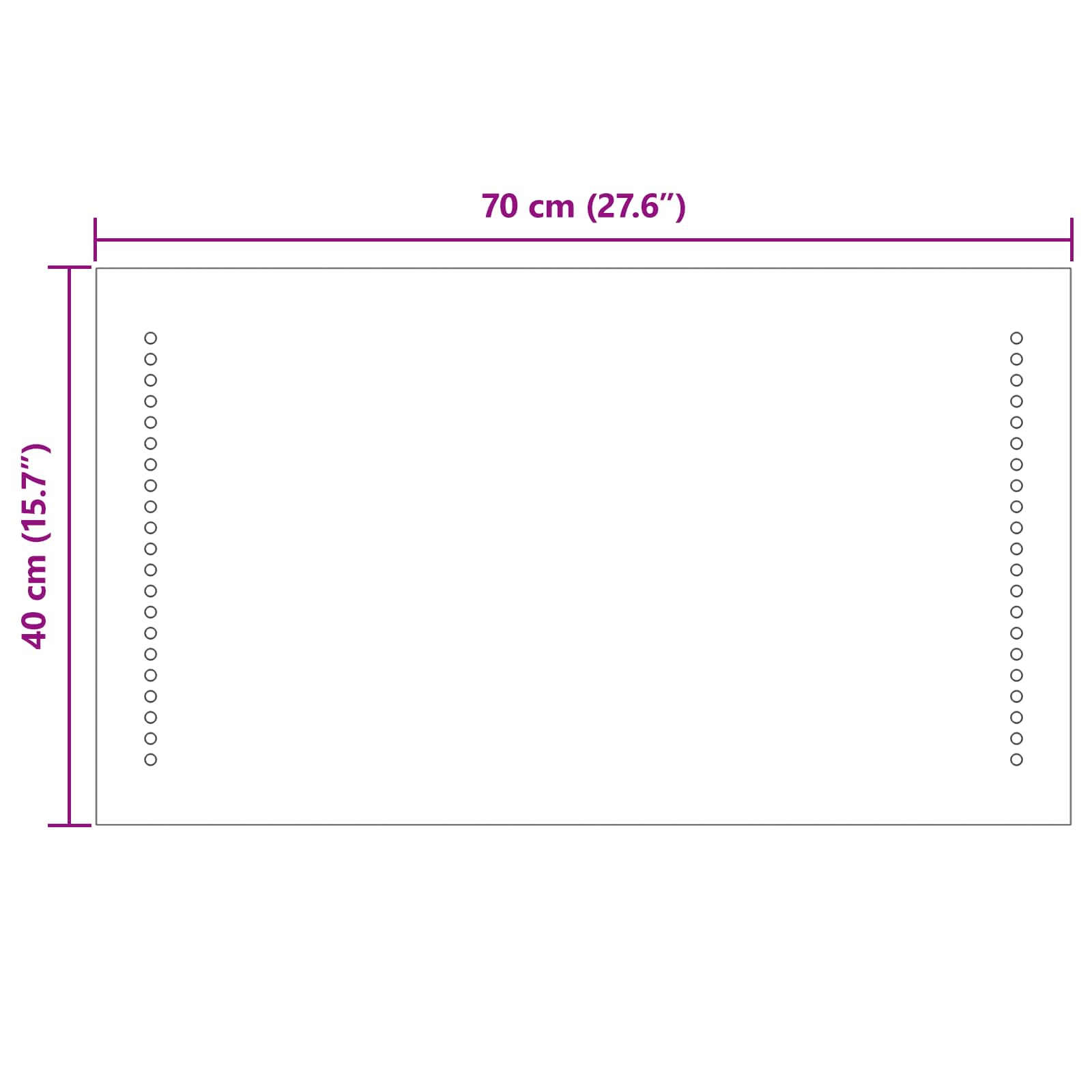 LED Badkamer Spiegel Doorzichtig 70 x 40 cm gehard glas image 9