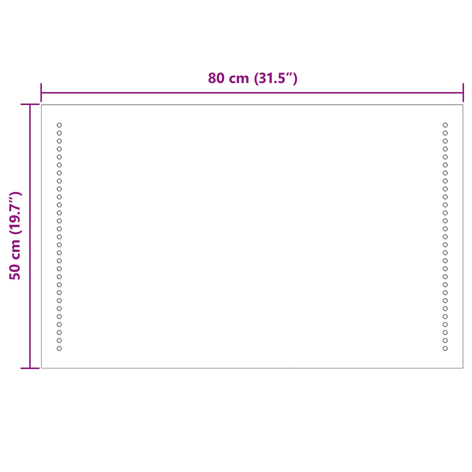 LED Badkamer Spiegel Doorzichtig 80 x 50 cm gehard glas image 9