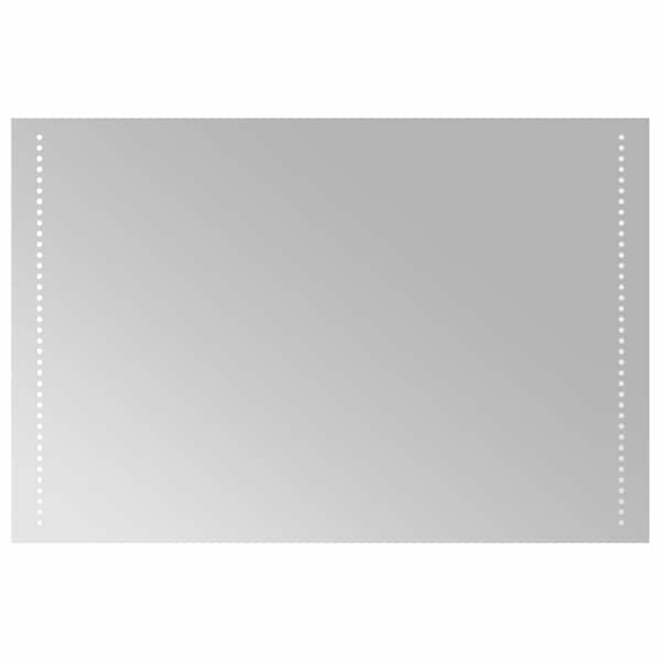 vidaXL LED vannitoa peegel L&auml;bipaistev 90 x 60 cm karastatud klaas