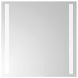 vidaXL LED vannitoa peegel L&auml;bipaistev 40 x 40 cm karastatud klaas