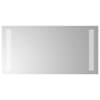 vidaXL LED vannitoa peegel L&auml;bipaistev 40 x 20 cm karastatud klaas