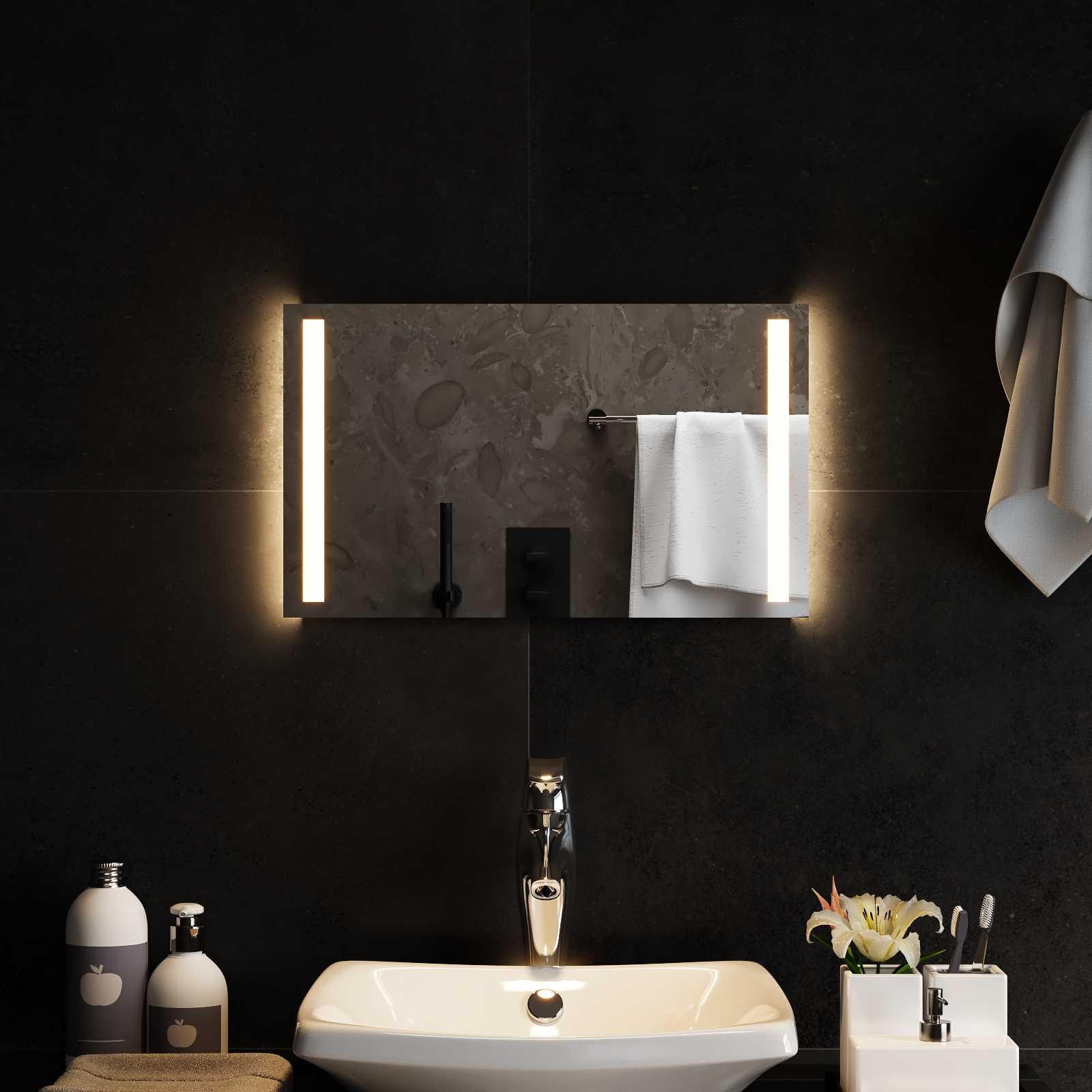LED Badkamer Spiegel Transparant 50 x 30 cm gehard glas image 3