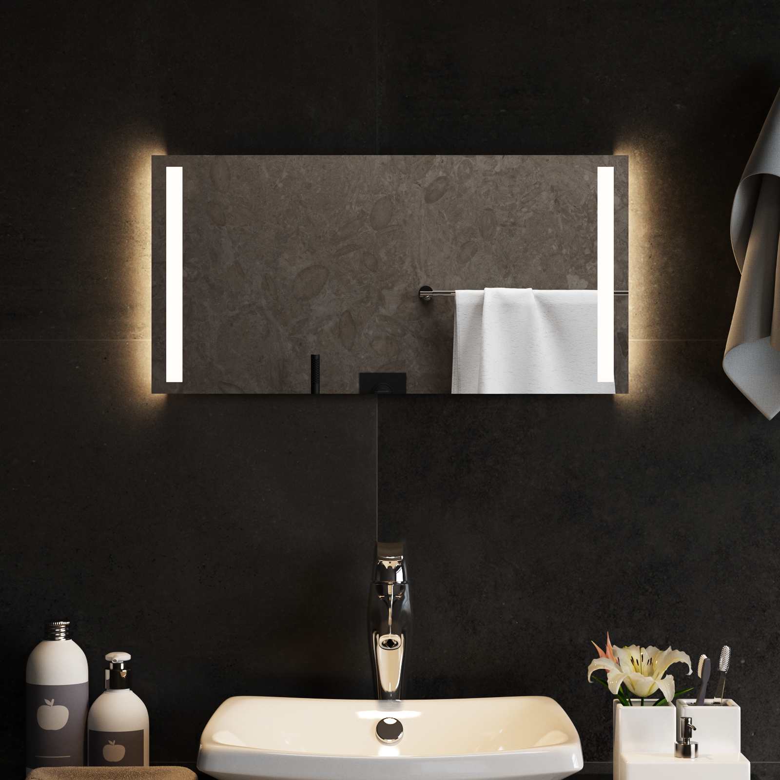 LED Badkamer Spiegel Transparant 60 x 30 cm gehard glas image 3