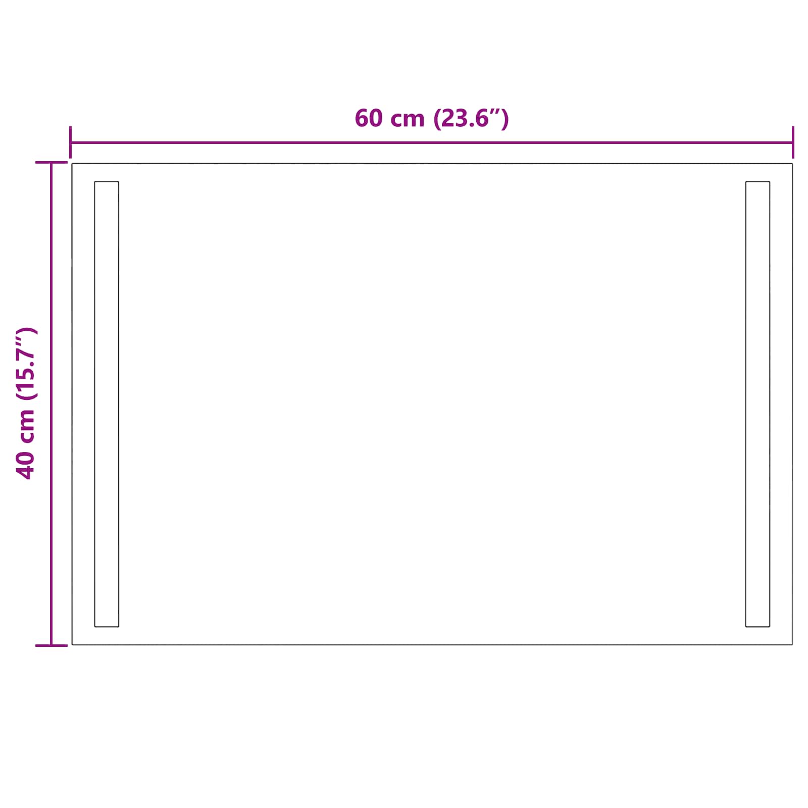 LED Badkamer Spiegel Transparant 60 x 40 cm gehard glas image 5