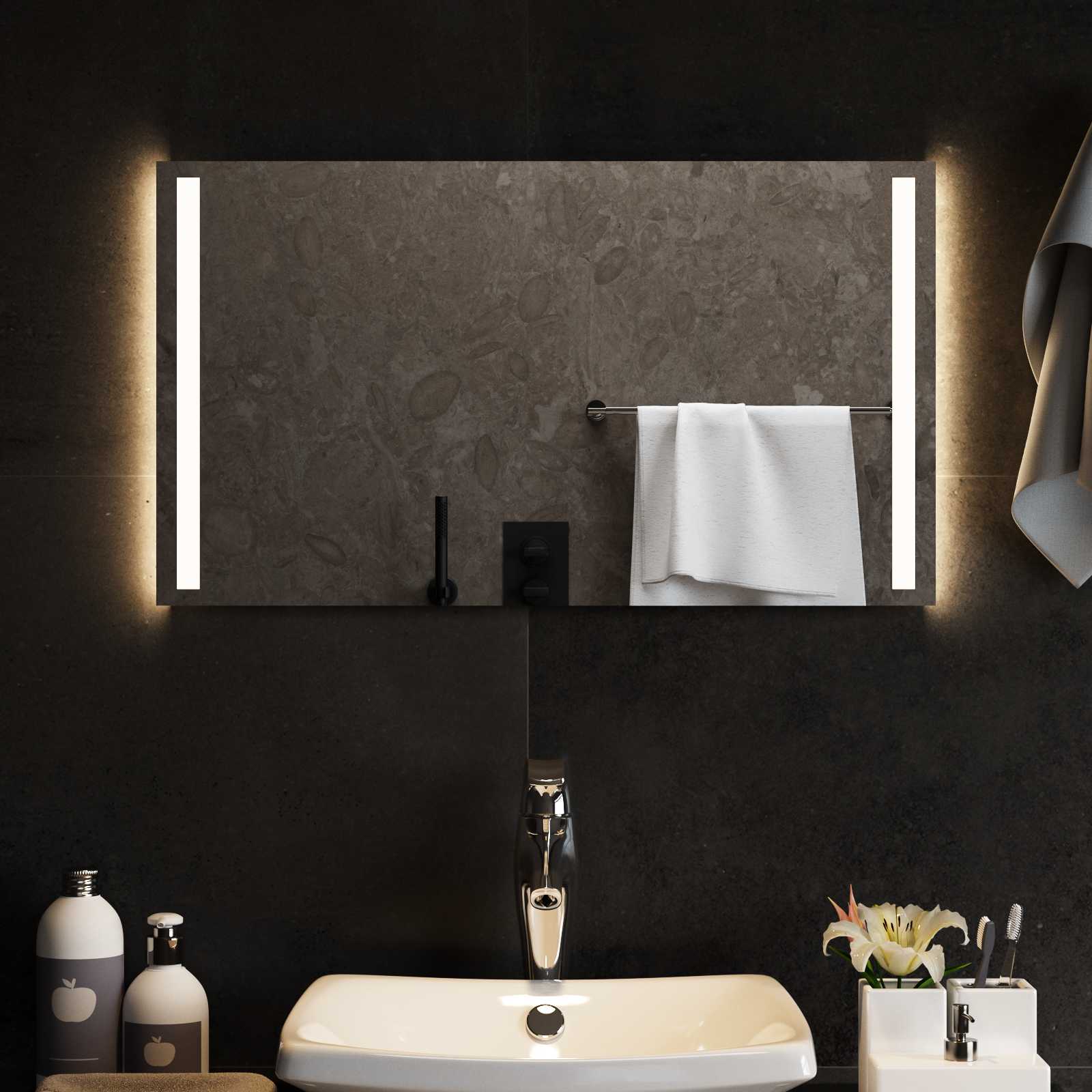 LED Badkamer Spiegel Transparant 70 x 40 cm gehard glas image 3