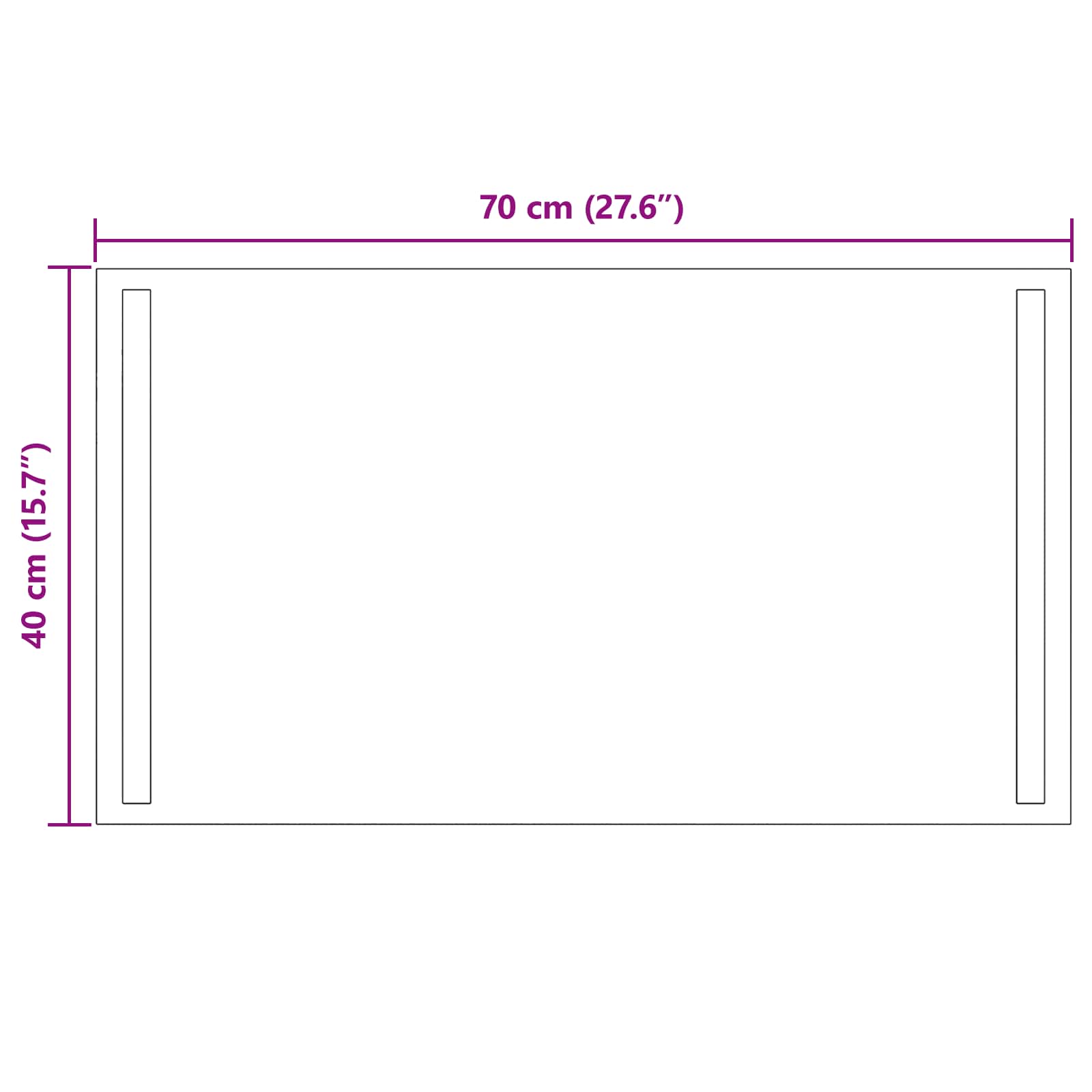 LED Badkamer Spiegel Transparant 70 x 40 cm gehard glas image 5