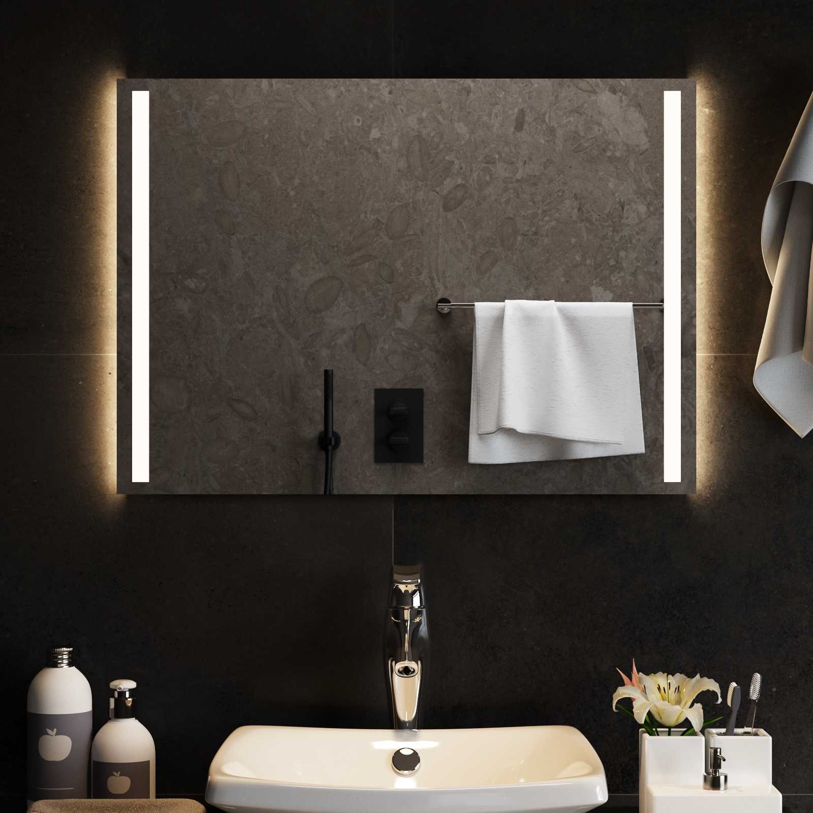 LED Badkamer Spiegel Transparant 70 x 50 cm gehard glas image 3