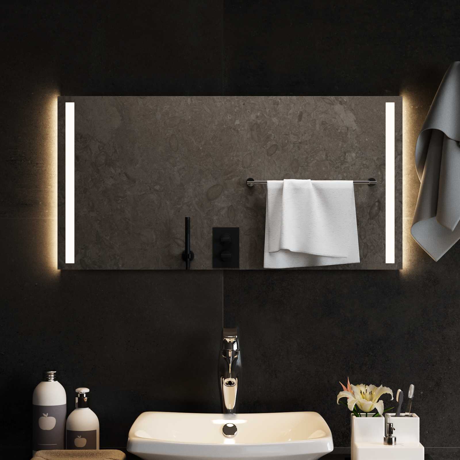 LED Badkamer Spiegel Transparant 80 x 40 cm gehard glas image 3