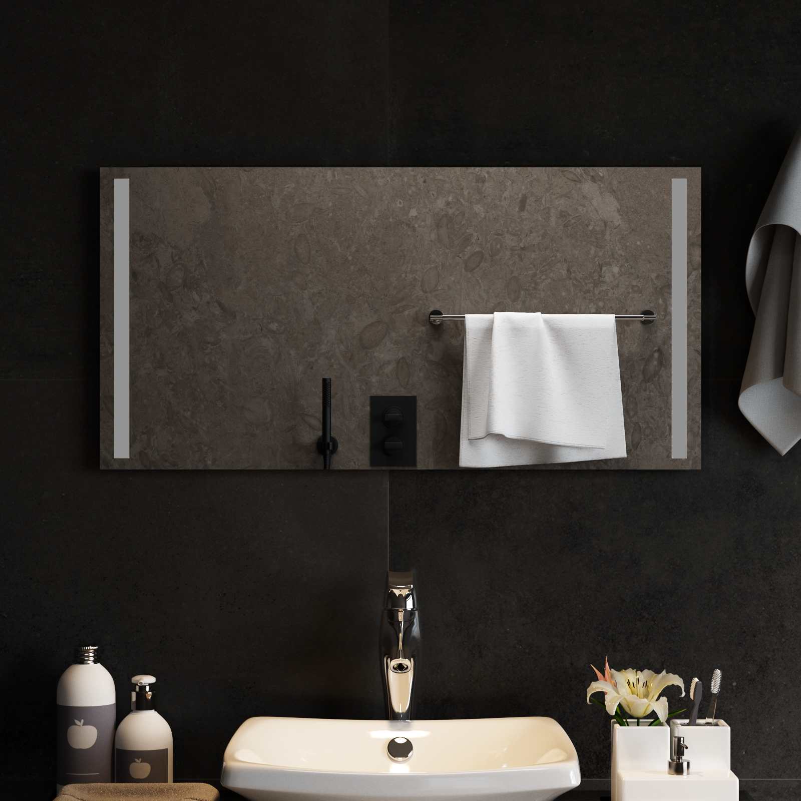 LED Badkamer Spiegel Transparant 80 x 40 cm gehard glas image 1