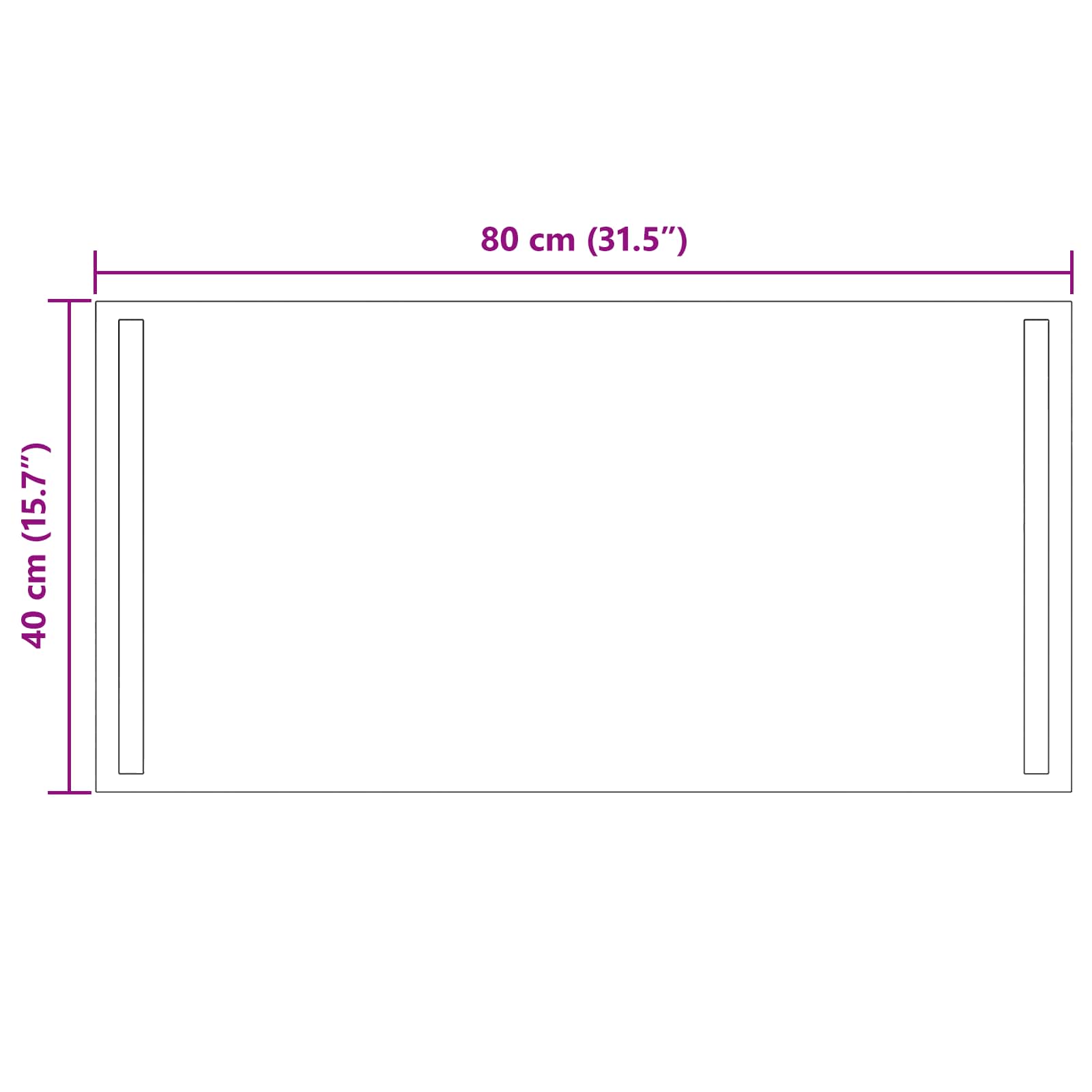 LED Badkamer Spiegel Transparant 80 x 40 cm gehard glas image 5