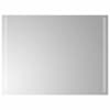vidaXL LED vannitoa peegel L&auml;bipaistev 80 x 60 cm karastatud klaas