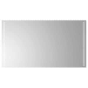 vidaXL LED vannitoa peegel L&auml;bipaistev 90 x 50 cm karastatud klaas