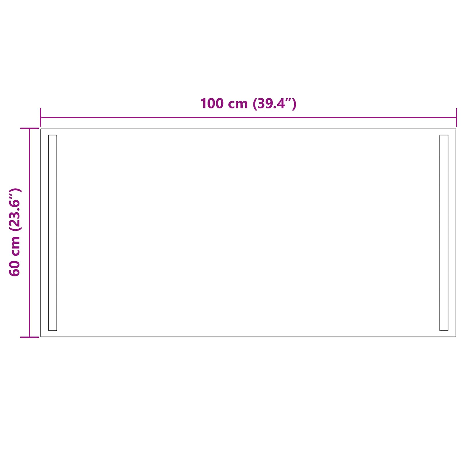 LED Badkamer Spiegel Transparant 100 x 60 cm gehard glas image 5
