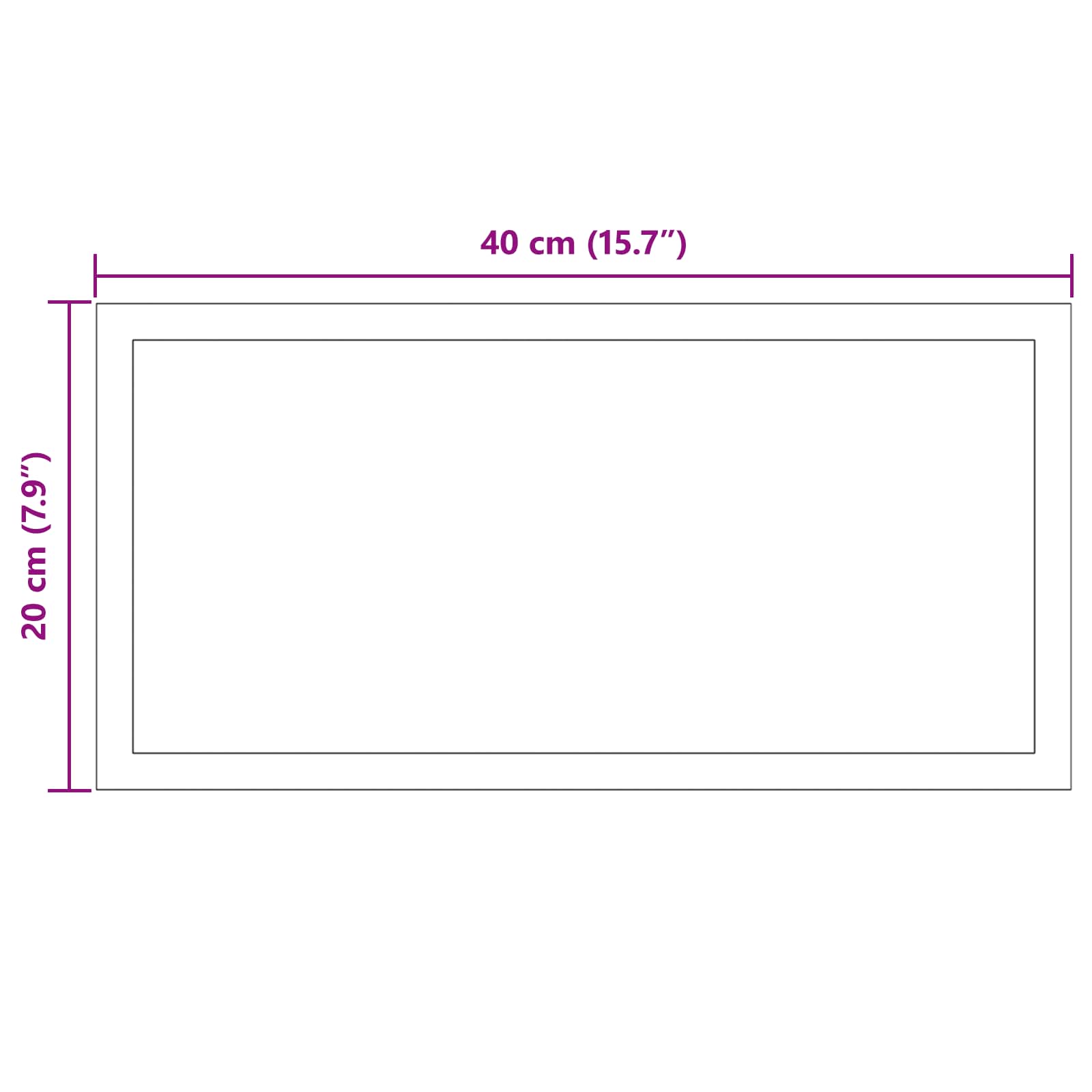 LED Badkamer Spiegel Transparant 40 x 20 cm gehard glas image 5