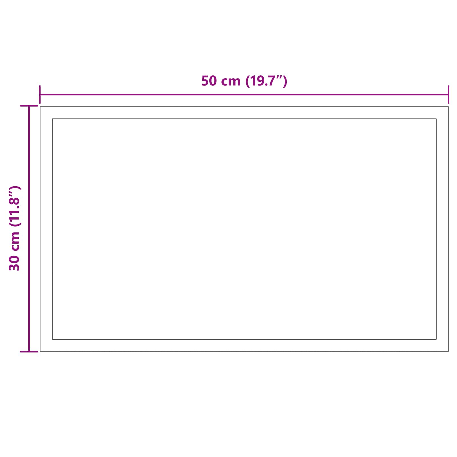 LED Badkamer Spiegel Transparant 50 x 30 cm gehard glas image 5