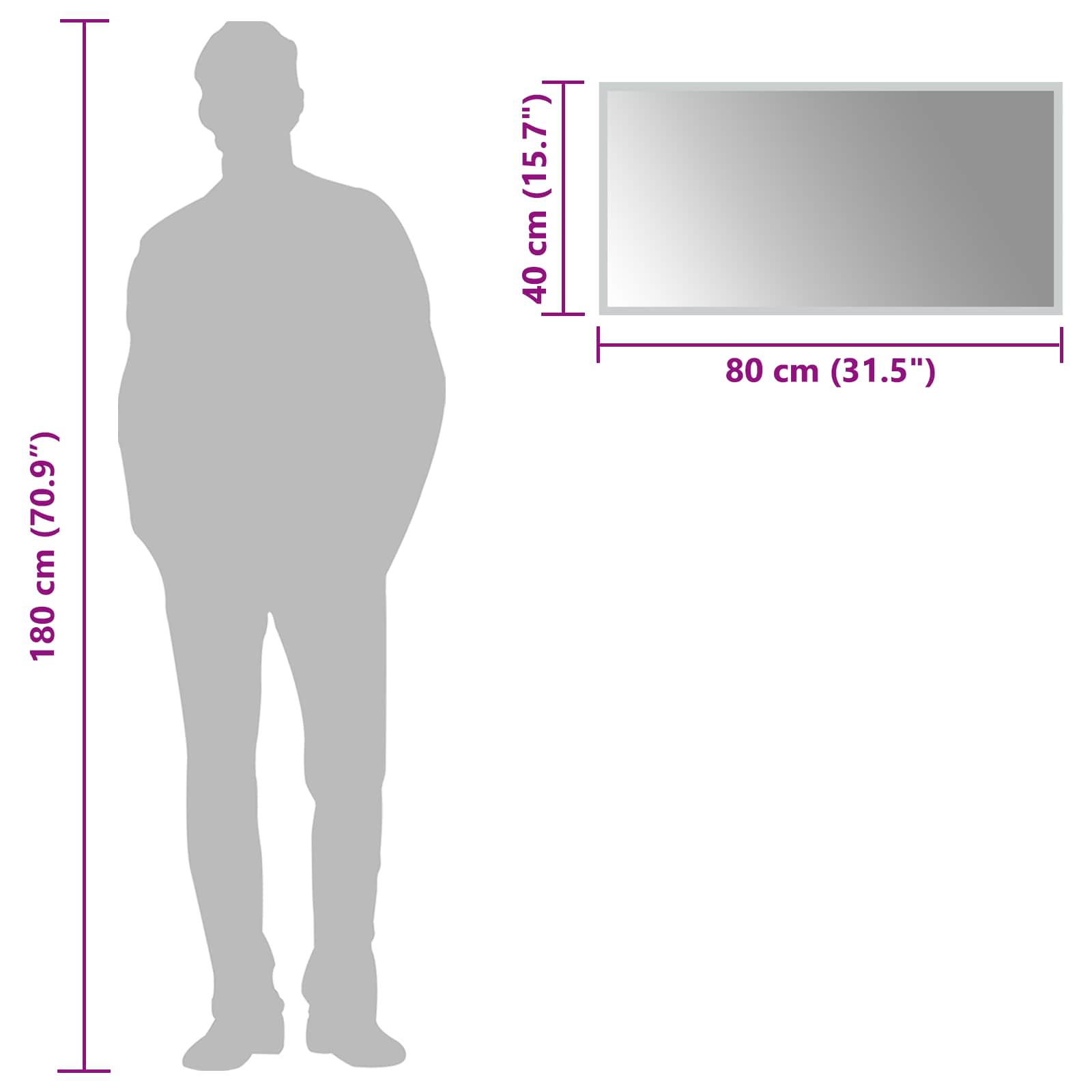 LED Badkamer Spiegel Transparant 80 x 40 cm gehard glas image 6
