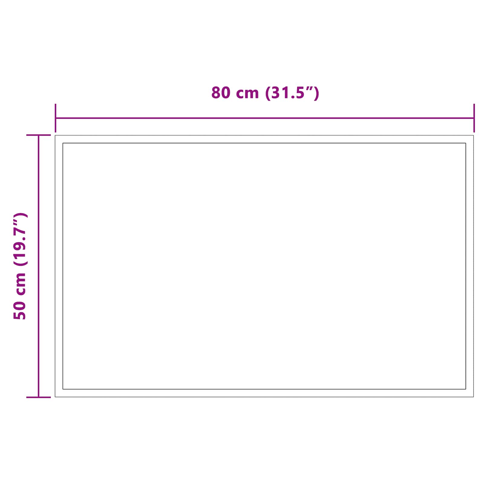 LED Badkamer Spiegel Transparant 80 x 50 cm gehard glas image 5