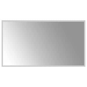 vidaXL LED vannitoa peegel L&auml;bipaistev 90 x 50 cm karastatud klaas