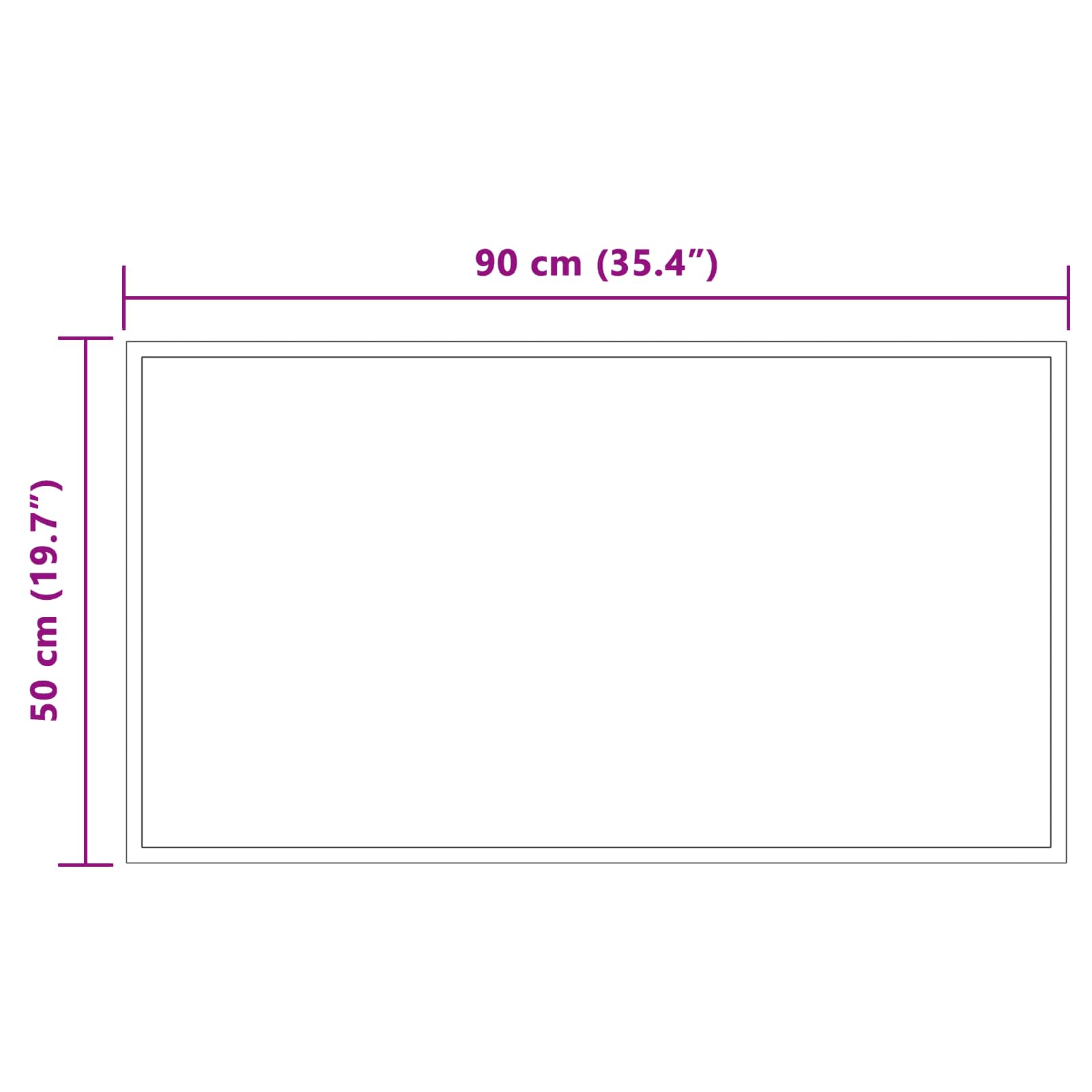 LED Badkamer Spiegel Transparant 90 x 50 cm gehard glas image 5