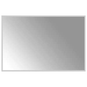 vidaXL LED vannitoa peegel L&auml;bipaistev 90 x 60 cm karastatud klaas