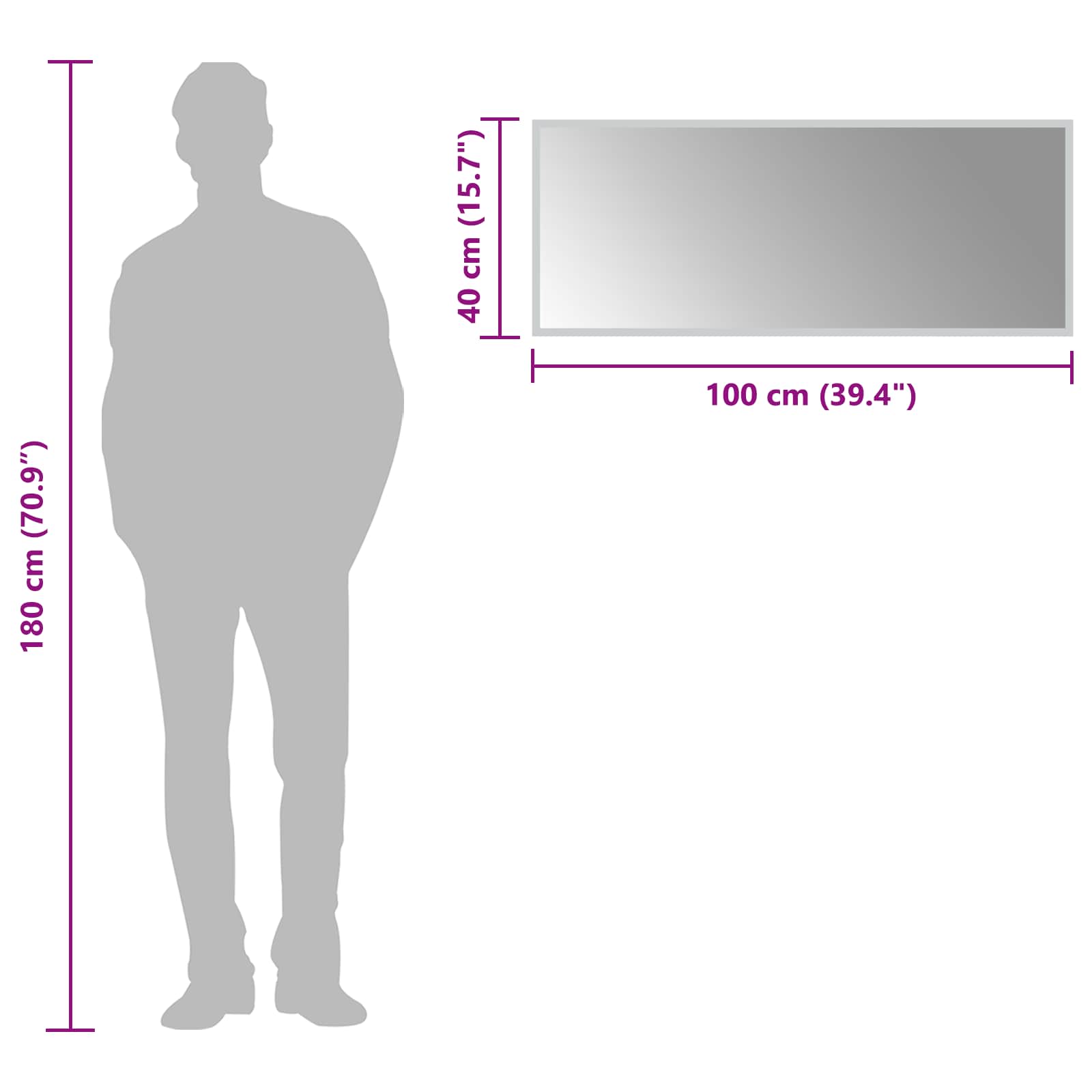 LED Badkamer Spiegel Transparant 100 x 40 cm gehard glas image 6